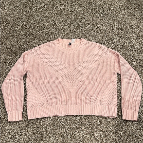 H&M Knit Sweater, baby pink color - Picture 1 of 7